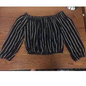 Brandy Melville striped crop top